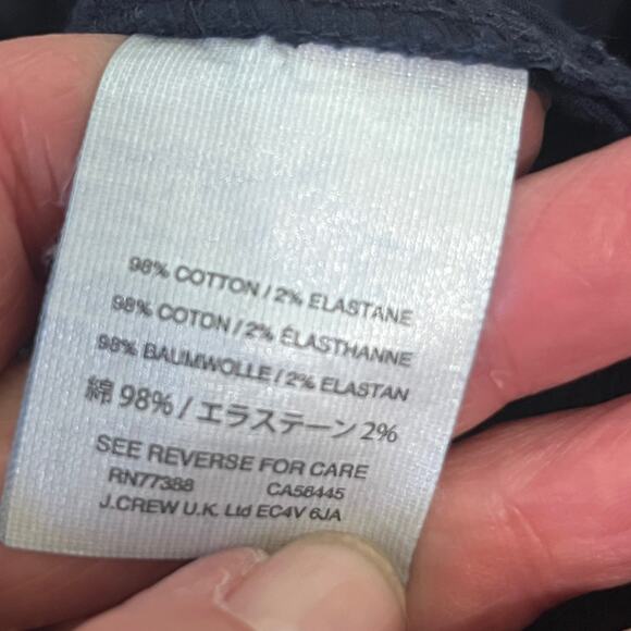 J. Crew Pants Womens Hi Waist Cotton Spring Flare Leg Casual Preppy Chinos 4 - Picture 8 of 9